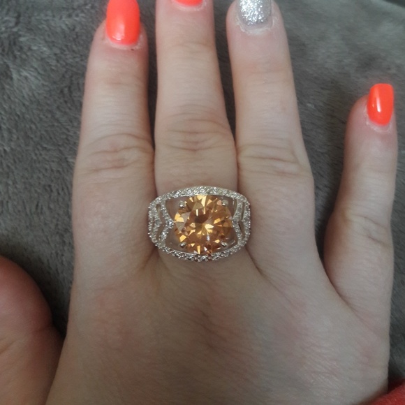 925 sterling silver citrine ring - Picture 6 of 6